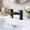 Abode Aquip Deck Mounted Bath Filler - Matt Black Bathroom Taps