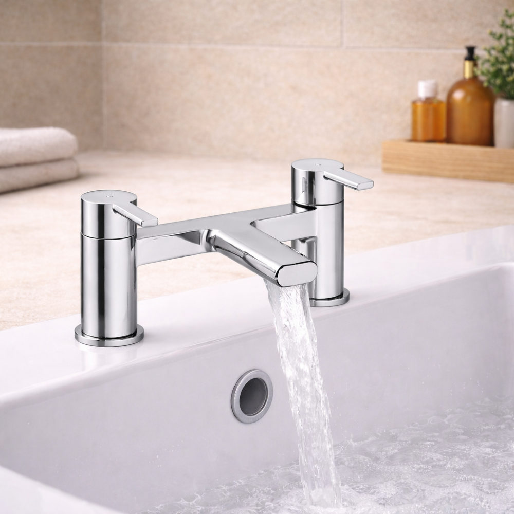 Evola Bath Filler - Chrome Bathroom Taps