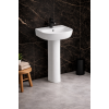 Tilia 600x400mm 1TH Basin & Full Pedestal