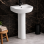 Tilia 600x400mm 1TH Basin & Full Pedestal
